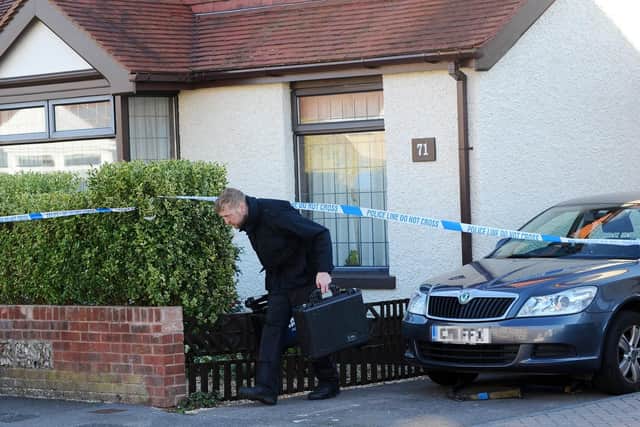 A 54-year-old man died in Southcroft Road, Gosport. Picture: Sarah Standing