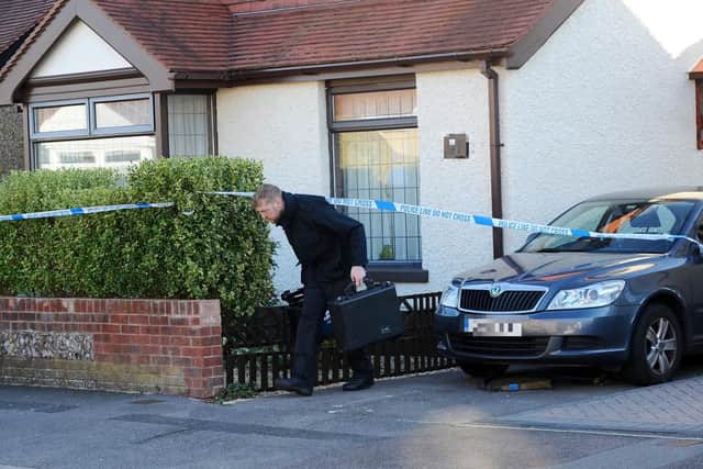 Police in Southcroft Road, Gosport