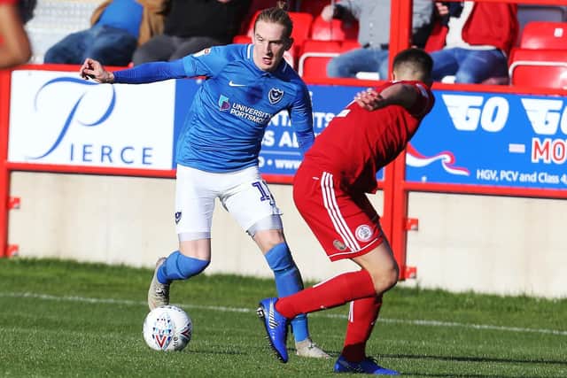 Pompey winger Ronan Curtis. Picture: Joe Pepler