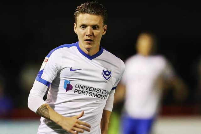 Pompey forward Joe Mason. Picture: Joe Pepler