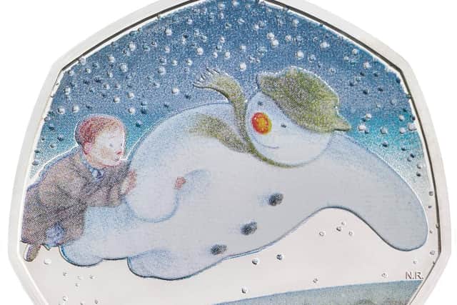 Royal Mint are releasing a series of special coins featuring Raymond Briggs creation The Snowman, to celebrate 40 years since the publication of the timeless classic. Picture: Royal Mint/PA Wire