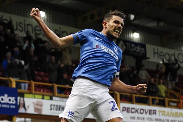 Gareth Evans celebrates scoring the winner at Bradford Picture: Daniel Chesterton