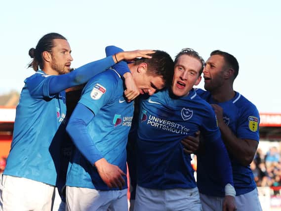 Pompey's Official Christmas Dinner is back for 2018 and will let fans celebrate the festive season with the squad. Picture: Joe Pepler