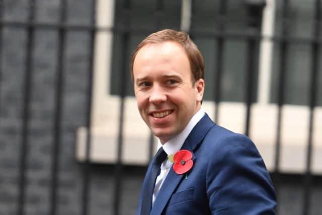 Health and Social Care Secretary Matt Hancock