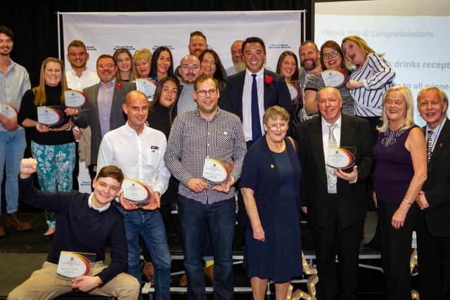 The winners of MP Alan Mak's Small Business Awards - picture by Nikki Powell