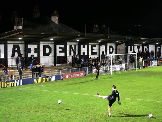 Maidenhead United's York Road will host Pompey in the FA Cup on Saturday