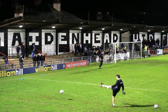 Maidenhead United's York Road will host Pompey in the FA Cup on Saturday