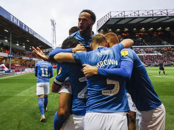 Pompey celebrate their 10th successive away game without defeat
