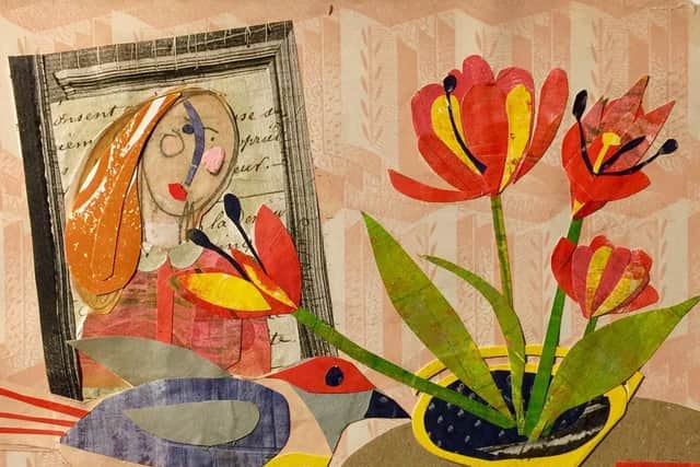 A work from Drawing with Scissors, an exhibition of works by Jacqui Mair at Jack House Gallery, Old Portsmouth from October 26 to November 24
