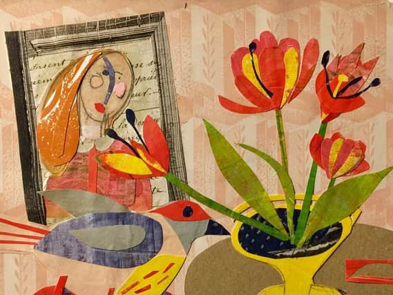 A work from Drawing with Scissors, an exhibition of works by Jacqui Mair at Jack House Gallery, Old Portsmouth from October 26 to November 24