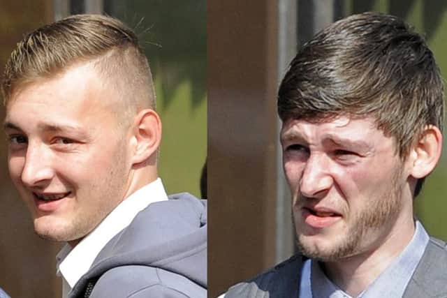 Zax Ross-Harris and Danny Ross-Barringer who were jailed at Portsmouth Crown Court over the death of Luke Fletcher
