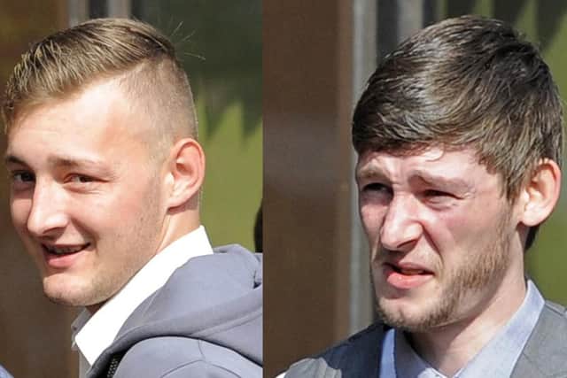 Zax Ross-Harris and Danny Ross-Barringer who were jailed at Portsmouth Crown Court over the death of Luke Fletcher