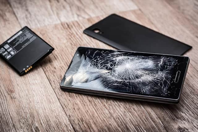 Steve Canavan smashed his new mobile phone
