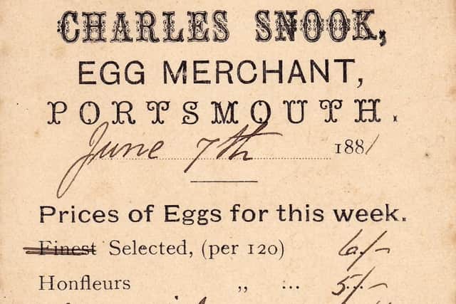 The days when you could buy English eggs at 20 for a shilling (5p.) Picture: Robert James Collection.