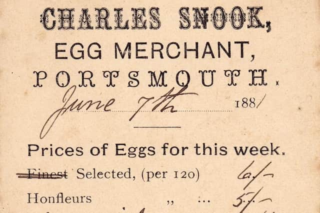 The days when you could buy English eggs at 20 for a shilling (5p.)  Picture: Robert James Collection.