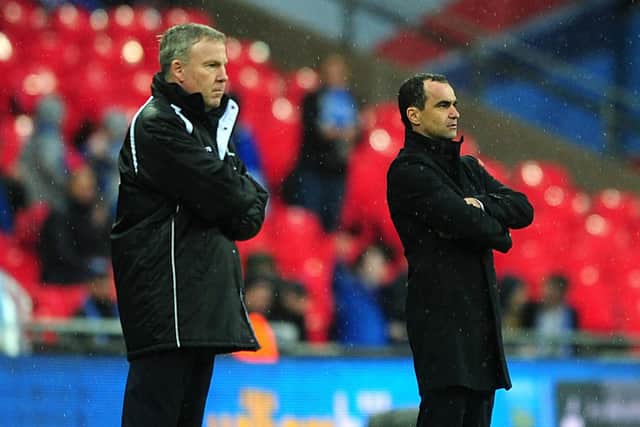 Kenny Jackett, left, during the 2013 FA Cup semi-final when Millwall faced Wigan. Picture: Adam Davy/PA
