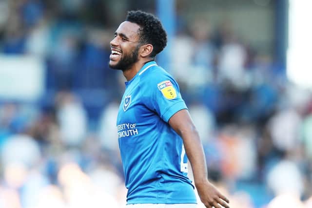Nathan Thompson returns for Pompey at Maidenhead today. Picture: Joe Pepler