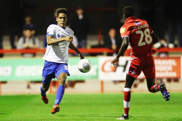 Teenager Haji Mnoga has already featured for Pompey this season. Picture: Joe Pepler