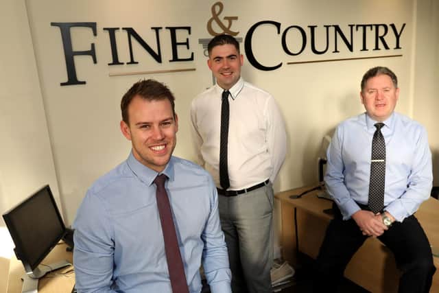 Property consultants Robert Graham, left, and Oliver Pescott, and director Colin Shairp, right.