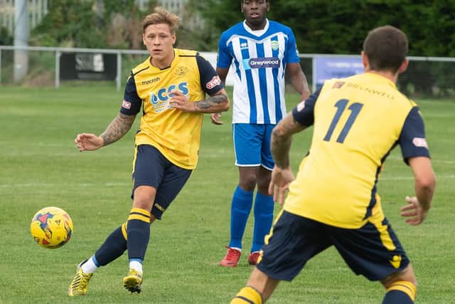 Jake Raine has been impressive in midfield for Moneyfields. Picture: Keith Woodland