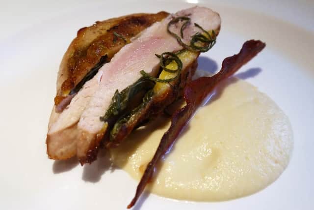 Onion sauce on pheasant by Lawrence Murphy.