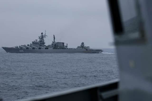 The Russian Marshall Ustinov. Picture: LPHOT SEELEY/ Royal Navy