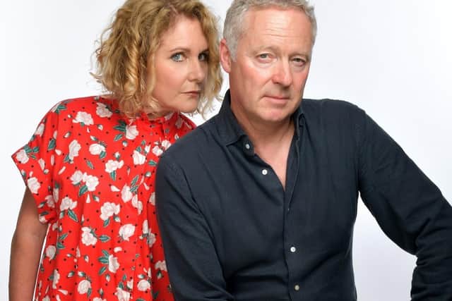 Jan Ravens and Rory Bremner. Picture by Steve Ullathorne