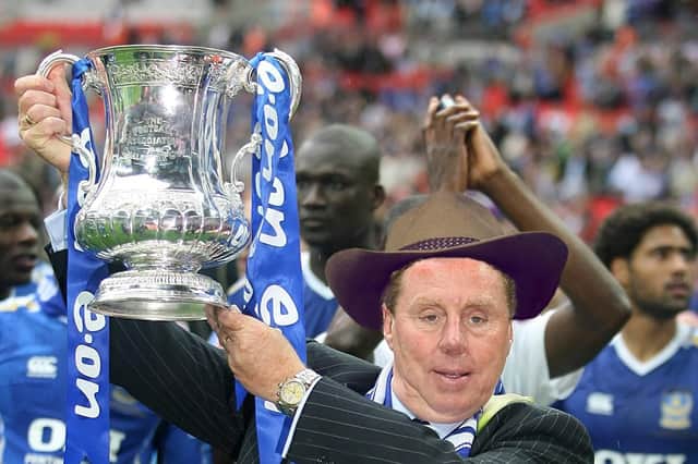 Cup-winning ex-Pompey boss Redknapp with a photoshopped I'm a Celebrity hat.
