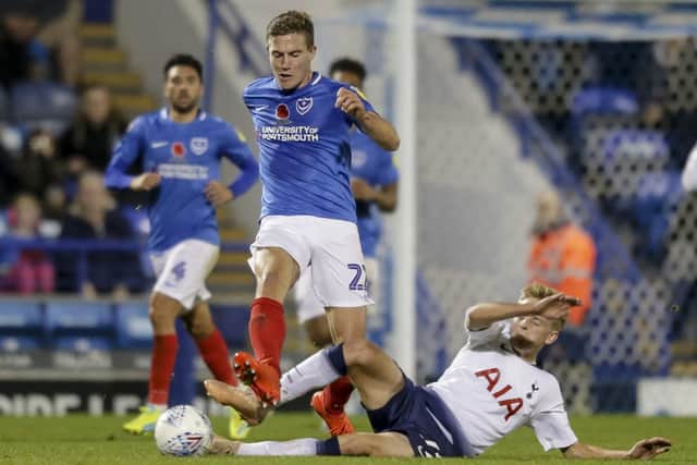 David Wheeler in action against Spurs under-21s. Picture: Robin Jones/Digital South.