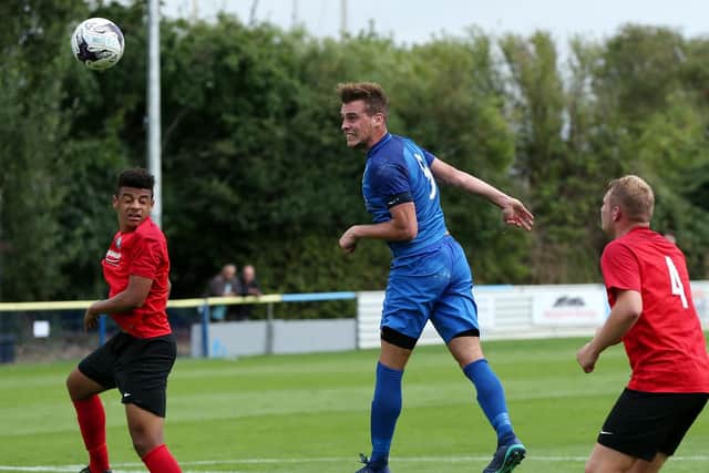 Jason Parish scored a consolation goal for Baffins. Picture: Chris Moorhouse