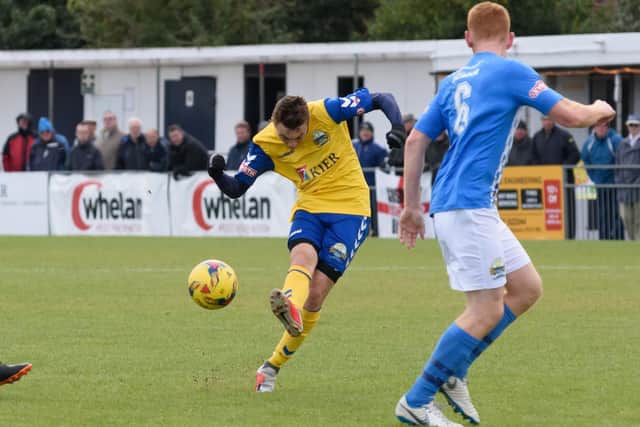 Ryan Pennery scored for Gosport Borough. Picture: Duncan Shepherd