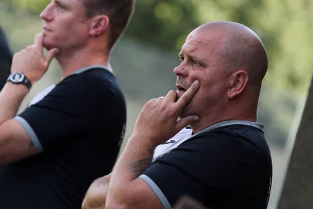 Horndean manager Michael Birmingham. Picture: Duncan Shepherd