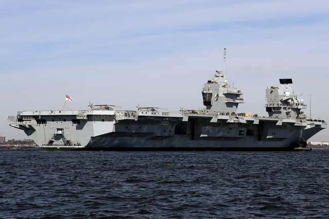 HMS Queen Elizabeth in New York earlier this year. Picture: Royal Navy