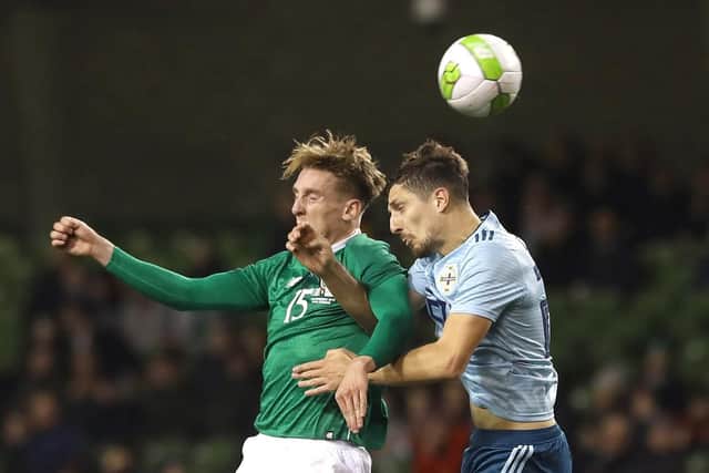 Ronan Curtis made his debut for Republic of Ireland on Thursday - and was handed his second appearance against Denmark tonight. Picture: PA Images