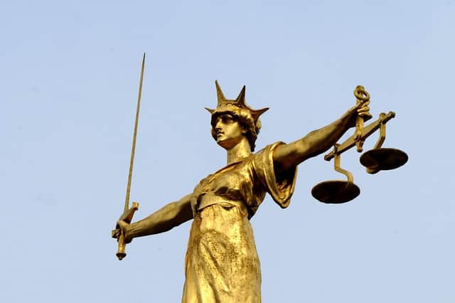 File photo of the famous statue of "Lady Justice" by the British sculptor, Frederick William Pomeroy, which stands on the dome of the Old Bailey. Picture: Ian Nicholson/PA Wire