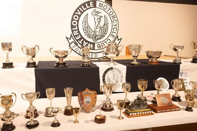 Some of the trophies the club has won over the years. Picture Credit: Keith Woodland