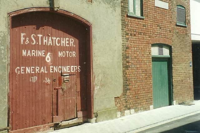 The premises of marine engineers F&S Thatcher and Popinjay's next door