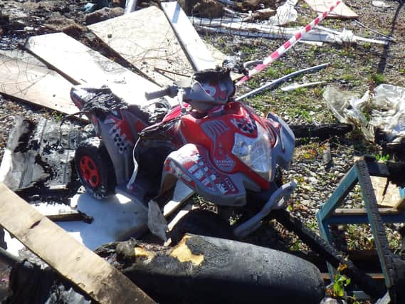A site off in Havant which has been used as a fly-tip by several firms acting illegally. Picture: Environment Agency