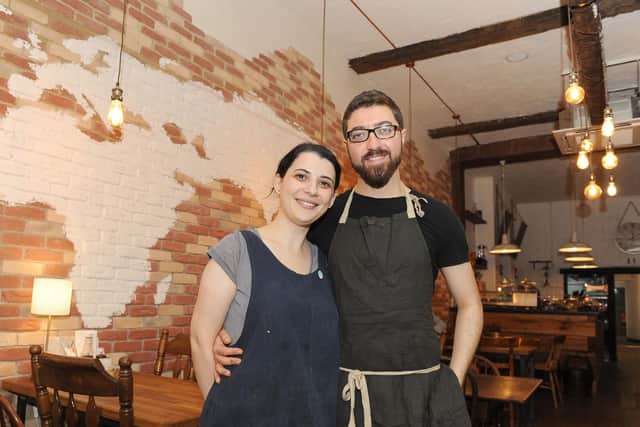 Farm Kitchen, Palmerston Road, Southea,  run by husband and wife team, Sema Yildez and Menel Basbagdar
Picture : Habibur Rahman