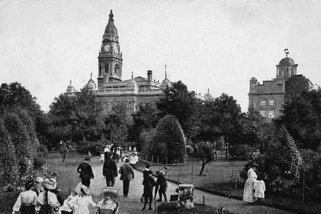 Edwardian Victoria Park, Portsmouth, when it was full of shrubs and heaven help anyone who walked on the grass.