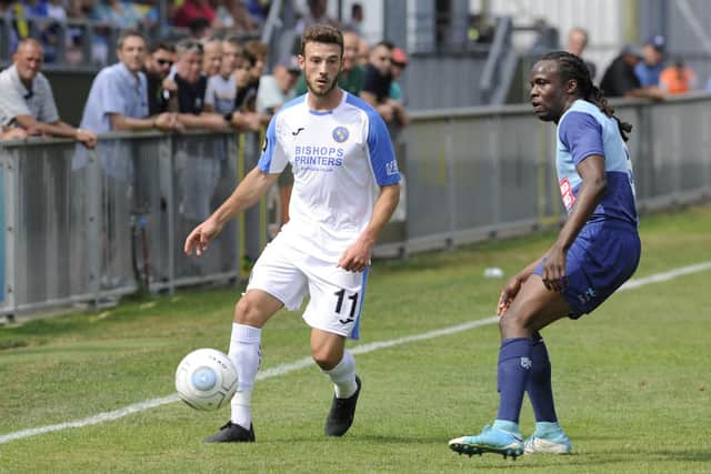 The Hawks have suffered an injury blow with Bradley Tarbuck set to miss out on Saturday's home match against Maidstone. Picture: Ian Hargreaves