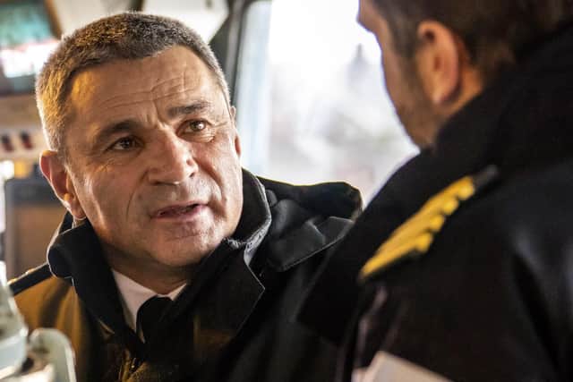 Ukrainian Navy Vice Admiral Voronchenko, was among the delegates to visit Portsmouth Naval Base for the trip