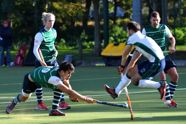 Federico Bertoni helped Havant win with two goals against University of Birmingham. Picture: Neil Marshall