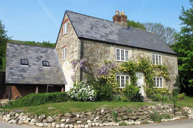 Little Mersley Farmhouse, built in 1672.