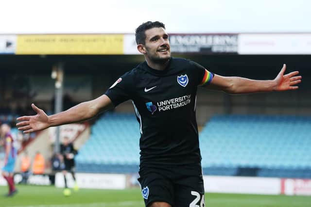 Gareth Evans has excelled from set-piece delivery for Pompey this season. Picture: Joe Pepler
