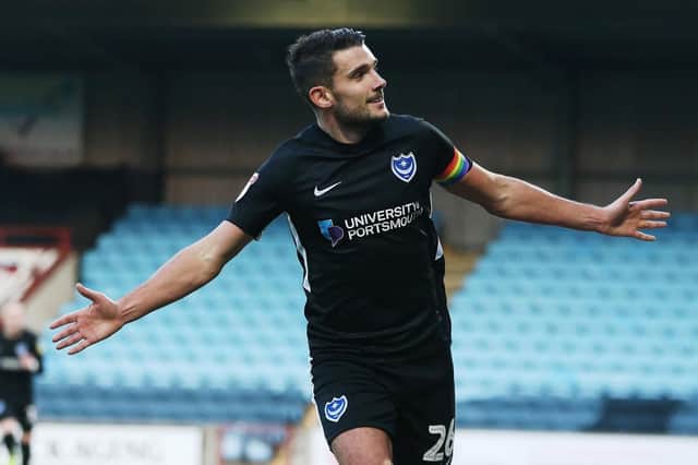 Gareth Evans celebrates scoring against Scunthorpe at the weekend Picture: Joe Pepler