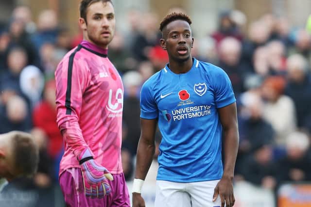 Pompey winger Jamal Lowe Picture: Joe Pepler