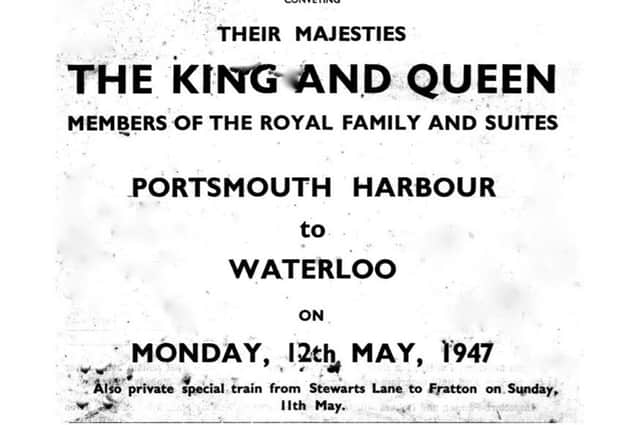The cover of a 10-page manual for railway staff about the workings of the royal train.