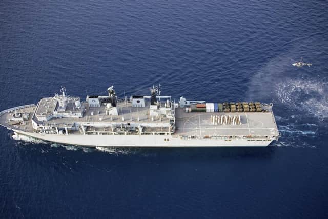 HMS Albion was deployed in the Far East earlier this year when the incident happened. Picture: PO PHOT Dave Jenkins/ Royal Navy