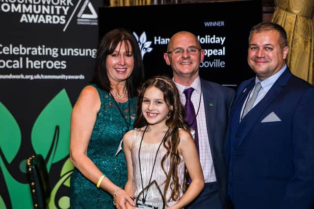 Pam Marshall, Grace Marshall, Graham Duxbury (Groundwork CEO) and Colin Marshall